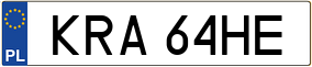 Trailer License Plate